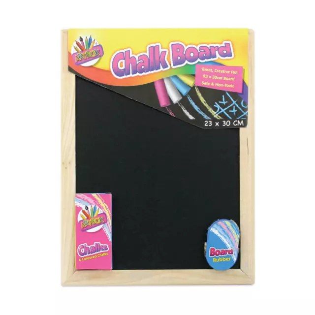 Artbox Chalk Board 23 x 30 cm Set A4 Chalks Board Eraser Rubber(5249)