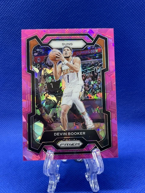 2023-24 PANINI PRIZM Devin Booker bleu sismique 24/99 Phoenix Suns #58