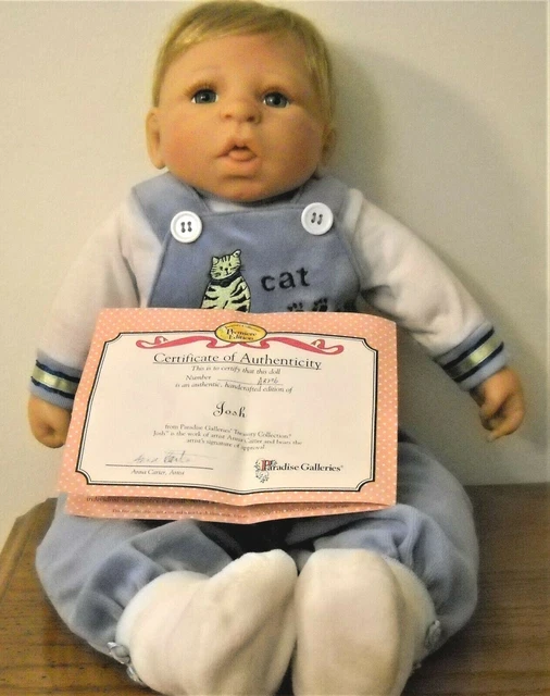 Treasury Collection -Paradise Galleries, "Josh" 18" Soft Vinyl Doll