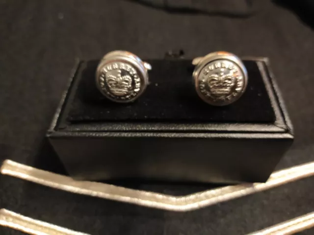 Historic Surrey Police Very Smart Genuine Tunic Button Cufflinks. Handmade.