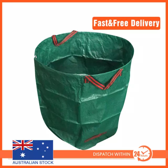 120L Large Garden Waste Bag Lawn Garden Leaf Grass Reusable Duty Rubbish Bag