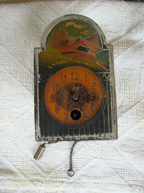 Antico Piccolo Orologio Da Parete Foresta Nera