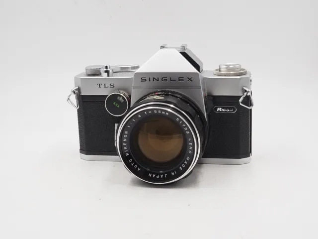 Vintage Ricoh Singlex TLS 35mm film camera w/ 55mm f/1.4 lens (U33418)