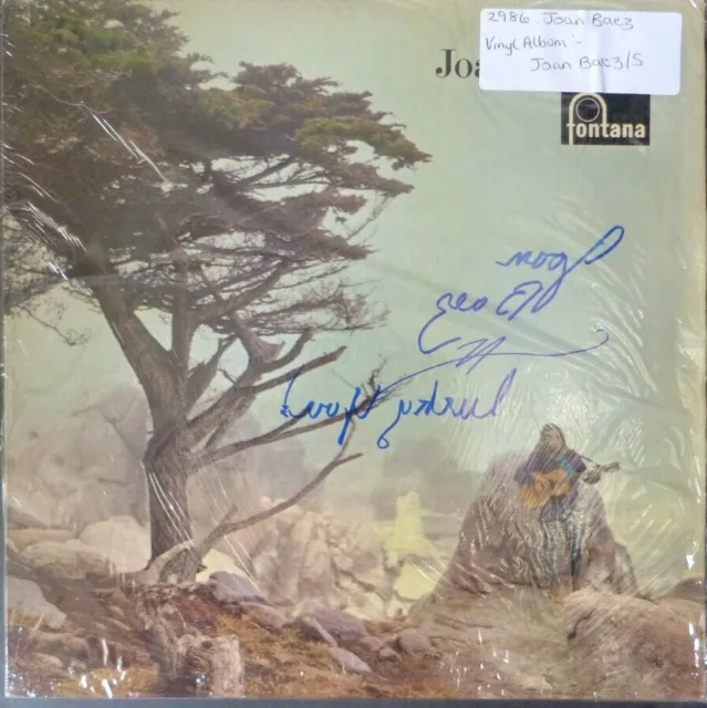 JOAN BAEZ autograph on vinyl LP "5" cover Mono Fontana 1964 TFL.6043
