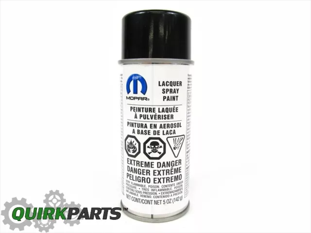 Jeep Dodge Chrysler PXR BRILLIANT BLACK CRYSTAL AEROSOL TOUCH UP PAINT NEW MOPAR 2