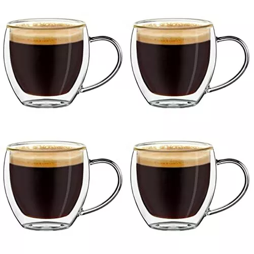 Creano Tasses à cappuccino à double paroi 250 ml DG-Hoch lot de 2
