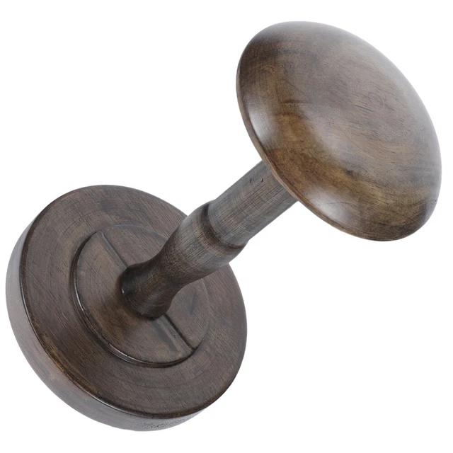 Soporte de pantalla de escritorio soporte de tapa de madera soporte de sombrero señorita
