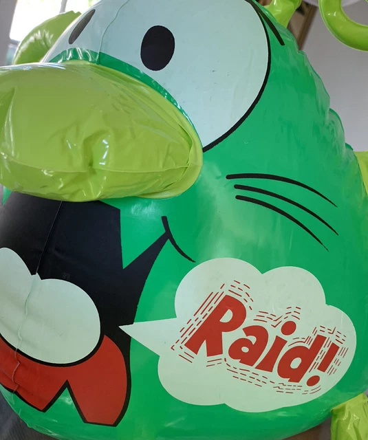 VINTAGE RAID BUG Store Display Hanging Inflatable Promotional