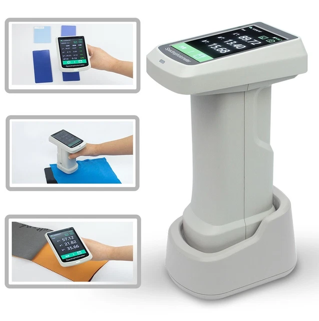 COLOR DIFFERENCE METER Tester Handheld Spectrophotometer Textile