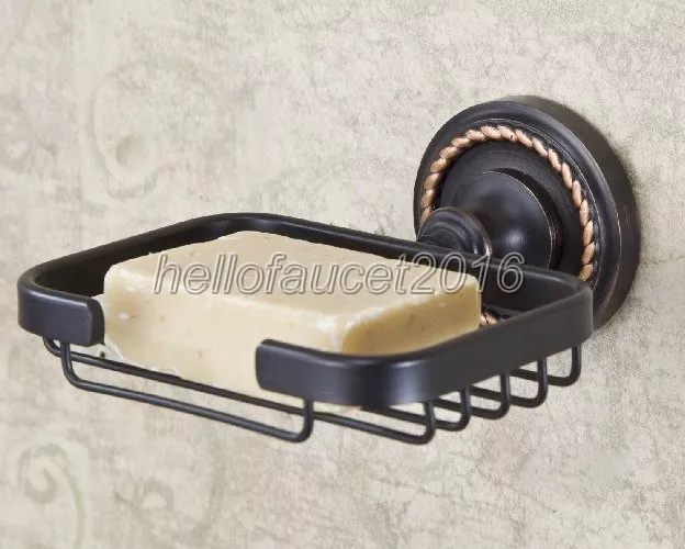 Wall Mounted Oil Rubbed Bronze Bathroom Soap Dish Holder Soap Basket Lba216