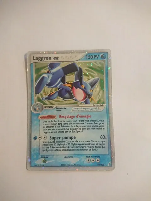 Carte Pokémon Laggron EX 98/100 Bloc EX Gardiens de Cristal 2007 Fr
