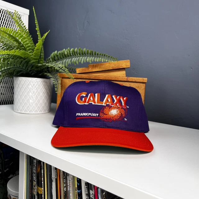 Vintage Wlaf Frankfurt Galaxy Nfl Snapback Hat Cap Starter Nwot Script