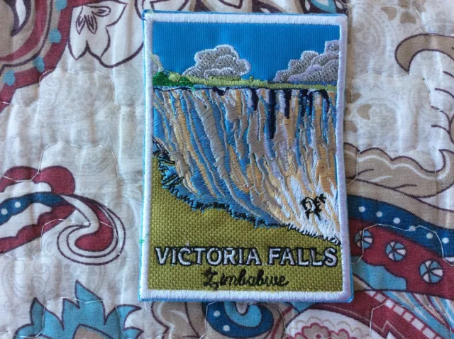Patch Victoria Falls Souvenir Zimbabwe Zambesi River Zambia Africa