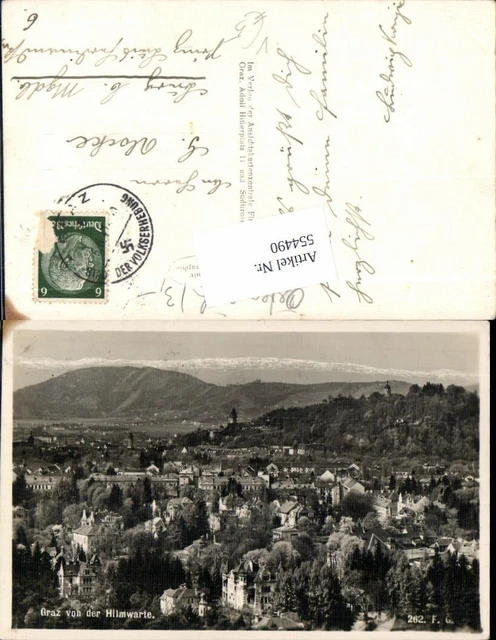 554490,Graz von der Hilmwarte pub Fritz Gratl 262