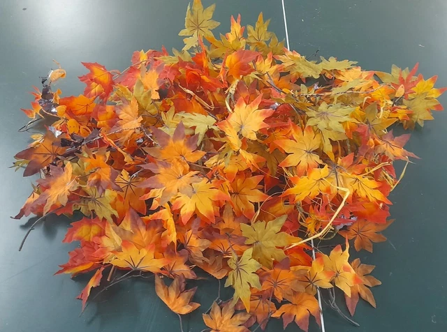 Buntes, textiles Herbstlaub  zum Basteln & Dekorieren