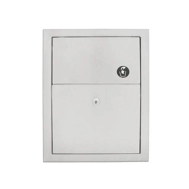 Bradley 4731-150000 Recessed Stainless Sanitary Napkin Disposal 1.5 Gallon Satin