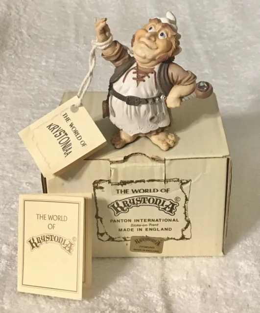 World Of Krystonia Figurine ZYGMUND Hand Painted Made in England Box Tags  3511