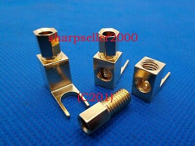 ILS 4 pièces 20-8AMG Gold Plated Spade Banana Fork Plug pour Mcintosh Fisher Eico Adapter 