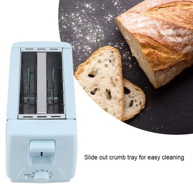 750W 2-Slice Toaster Stainless Steel Machine Electric For Breakfast Household