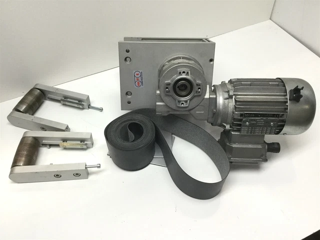 MFT Modular Conveyor Parts Lenze Motor MDERA 063-12, 10ft Belt, 75mm Wide *As-Is