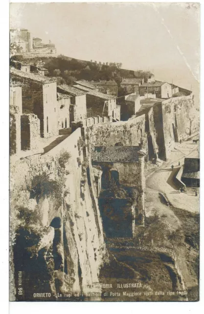 Terni - Orvieto - La rupe e i bastioni di Porta Maggiore - fp nv