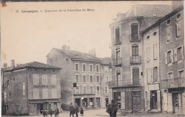 48 : Cp Langogne - Quartier De La Fontaine De Mars