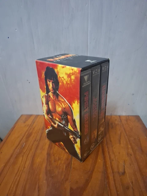 THE RAMBO COLLECTION Trilogy VHS Box Set Of 3 Video Tapes Sylvester ...