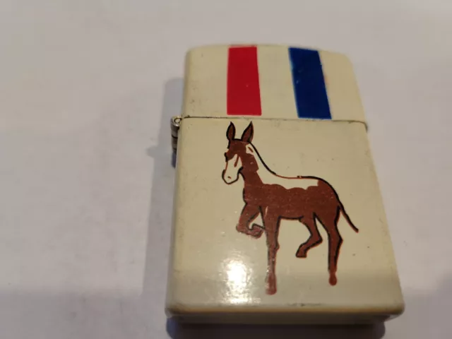 Nice Old Lighter  Advertising  1964 Amico Democrat Donkey In working order