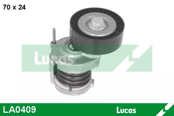 Galet d'accessoire LUCAS LA0409 pour POLO, A3, A1, TOURAN, GOLF, Q3, TIGUAN
