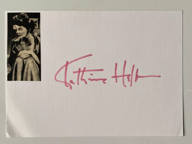 Katharine Hepburn    - Film - original Autogramm - Größe 15 x 10 cm