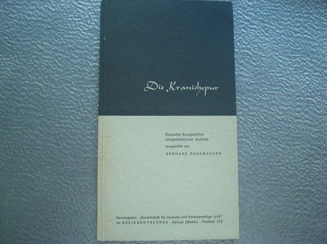 Die Kranichspur - Deutsche Kurzgedichte zeitgenössischer Autoren - Gerhard Radem