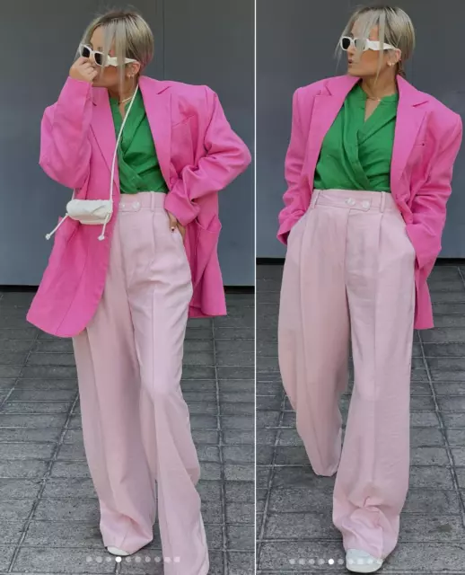 BNWT] ZARA Cargo Pants (Dusty Pink), Women's Fashion, Bottoms
