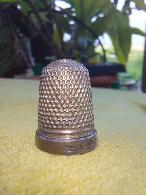 Superb H.G.&S. Victorian Silver THIMBLE. Hallmarked Birmingham 1890 Size  #13
