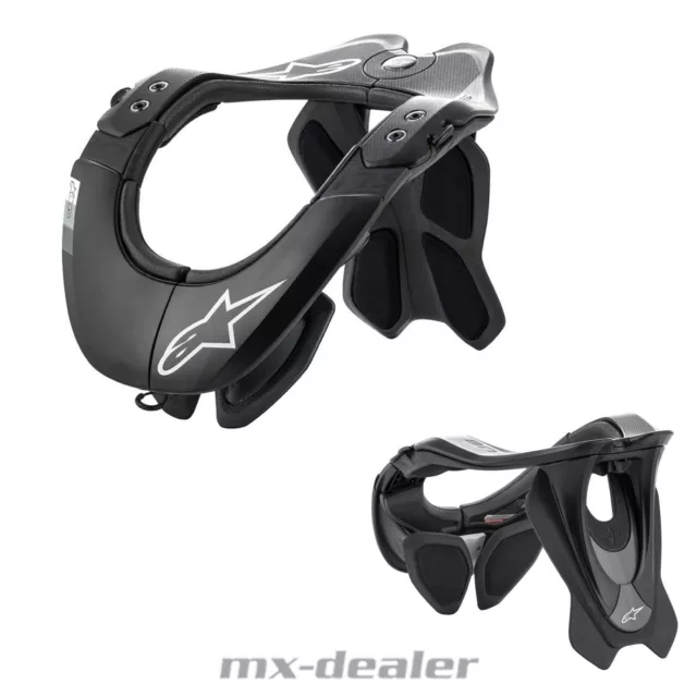 Alpinestars Col Brace Noir Protection Du Cou Bns Tech 2 Motocross Enduro Vtt