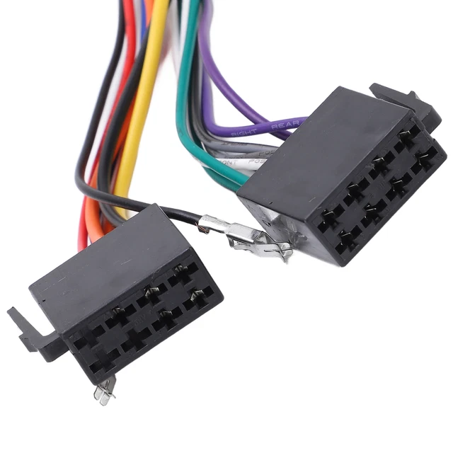 ISO Wiring Harness Connector Lightweight Stereo Radio Connector Adaptor Easy