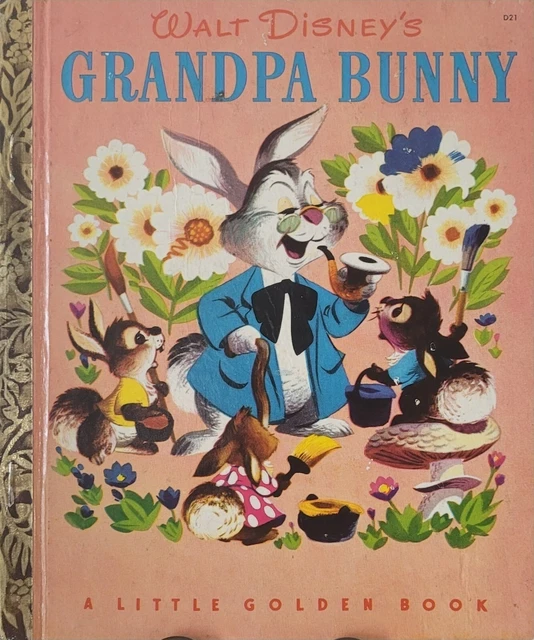 Walt Disney Grandpa Bunny Little Golden Book First Edition (A) 1951 #D21
