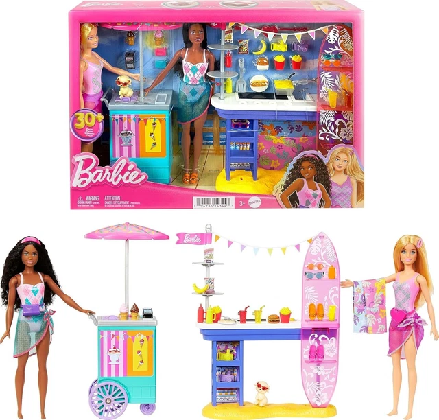 Barbie Brooklyn & Malibu Beach Boardwalk Playset - HNK99