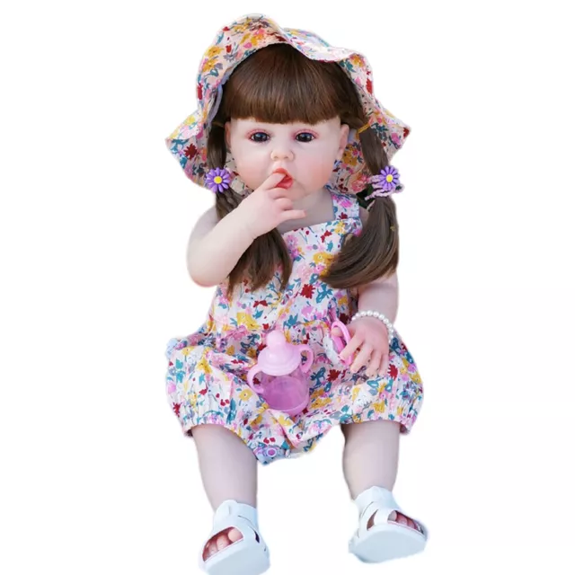 55cm Reborn Doll Cute Girl Doll Full Body Silicone Vinyl Watrerproof Realistic