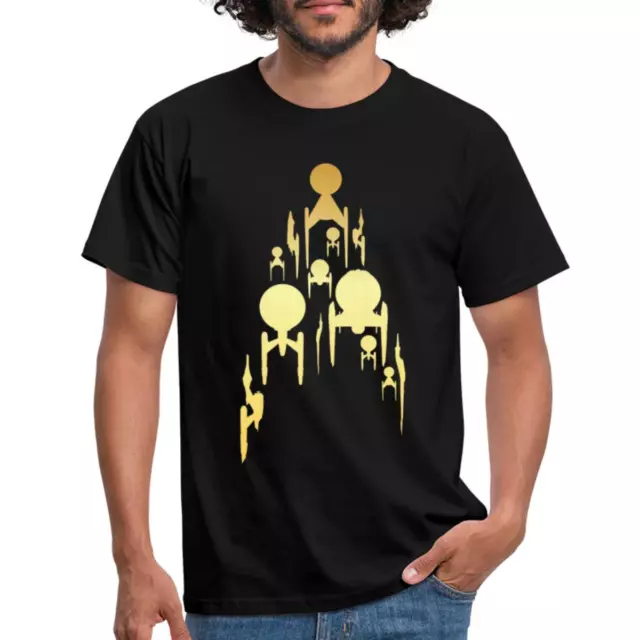 Star Trek Discovery Gold Raumschiff Männer T-Shirt