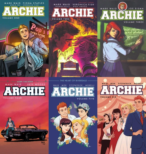 Archie by Mark Waid Vol 1-6 Softcover TPB Graphic Novel Set
