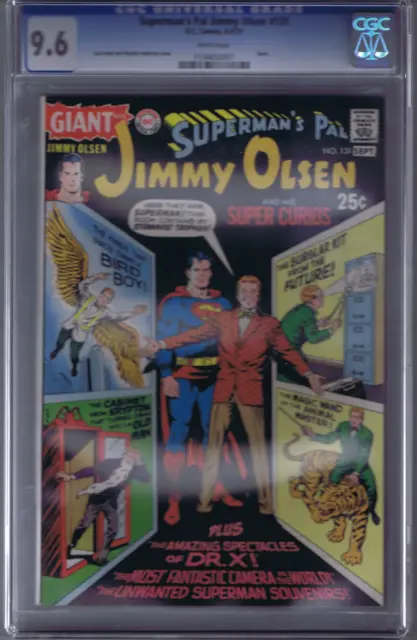 Superman's Pal Jimmy Olsen #131 DC Pub 1970 CGC 9.6 (NEAR MINT +) WHITE PAGES