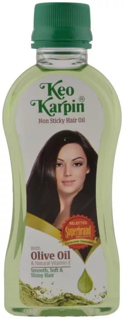 Keo Karpin Hair Oil - Olio per capelli non appiccicoso, flacone da 200 ml...