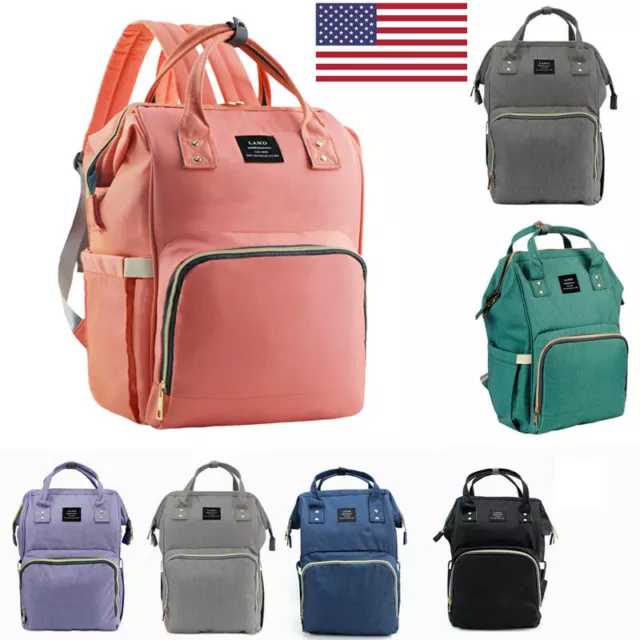 LAND Diaper Mummy Bag Organizer Maternity Backpack Fashion Handbag waterproof