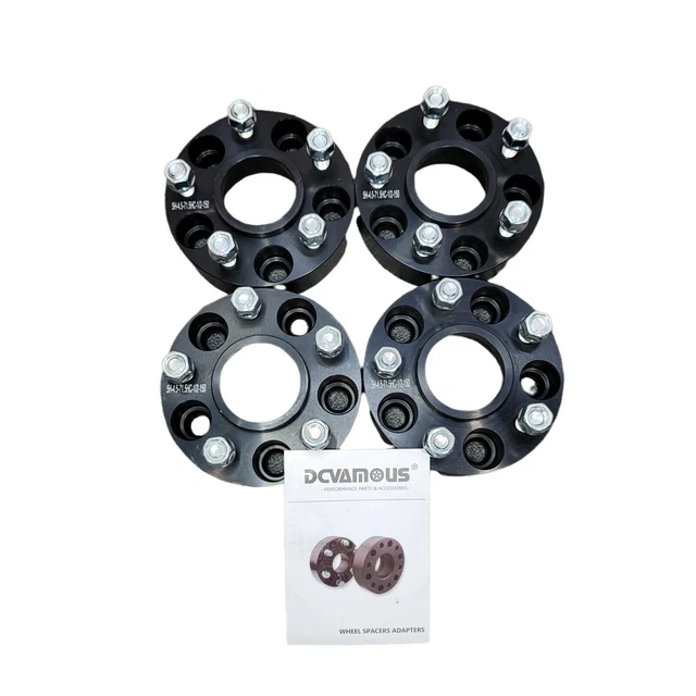 DCVAMOUS Custom Wheel Spacer 4 Piece Kit WS023B-04 5H-4.5-71.5 HC1/2-150