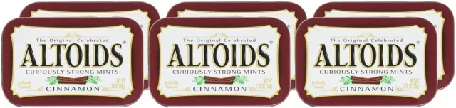 ALTOIDS CURIOUSLY STRONG Mints, Cinnamon, 1.76oz Per Tin, 6 Tin Pack ...
