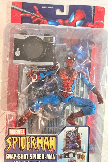 SPIDERMAN SNAP SHOT ToyBiz action figure 2004 RARE LEGGI EUR 120