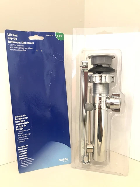 Keeney PP820-70 Chrome Bathroom Sink Drain with Overflow 1-1/4 in. g028