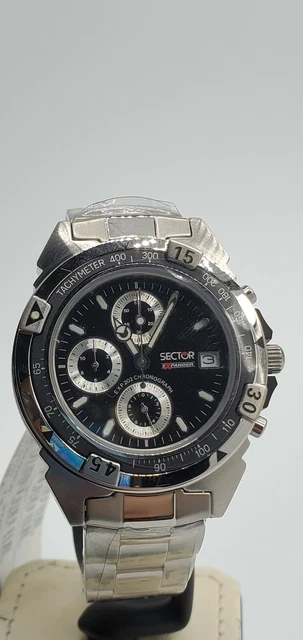 SECTOR EXPANDER 202 Chrono 12 Hours Black Dial Men s Watch Bracelet 108.00 PicClick