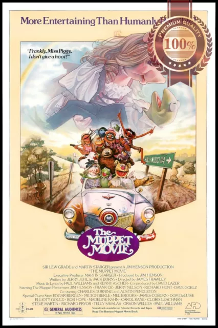 THE MUPPET MOVIE 1979 70s ORIGINAL OFFICIAL CINEMA FILM PRINT PREMIUM POSTER