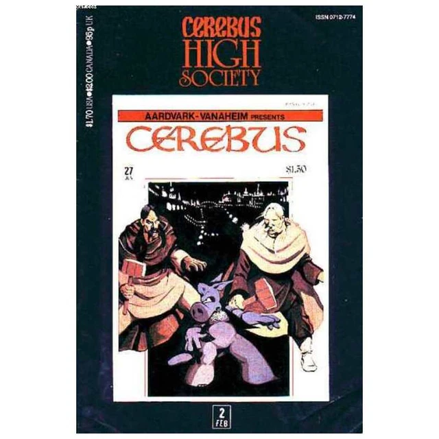 Cerebus: High Society #2 in Very Fine condition. Aardvark-Vanaheim comics [p^